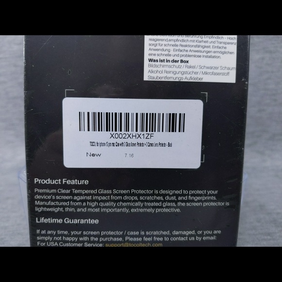 Tocol Phone Case w/ 2pcs Screen Protector & 2pcs Camera Lens Protector - Picture 5 of 6